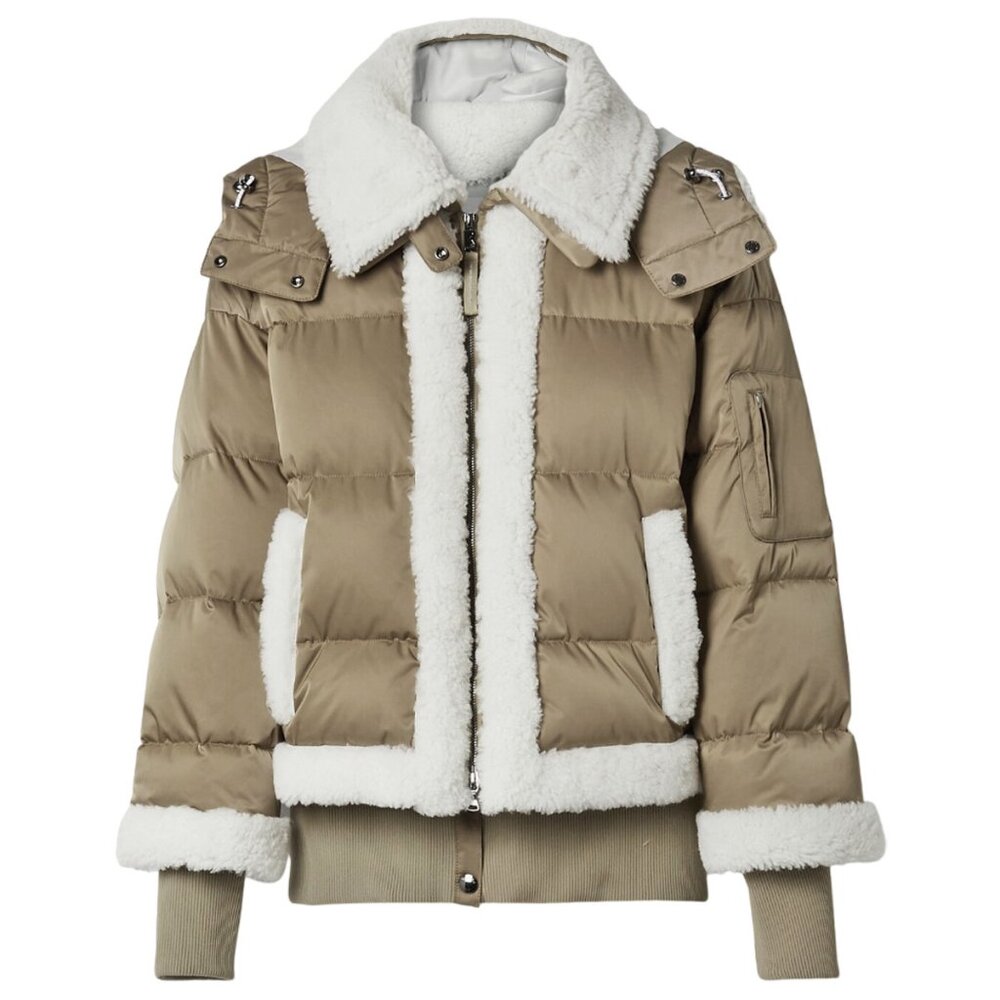 NEW $2200 BOGNER SUZA-LD JACKET! US 10  DOWN PUFFER  WATERPROOF  SHEARLING TRIM